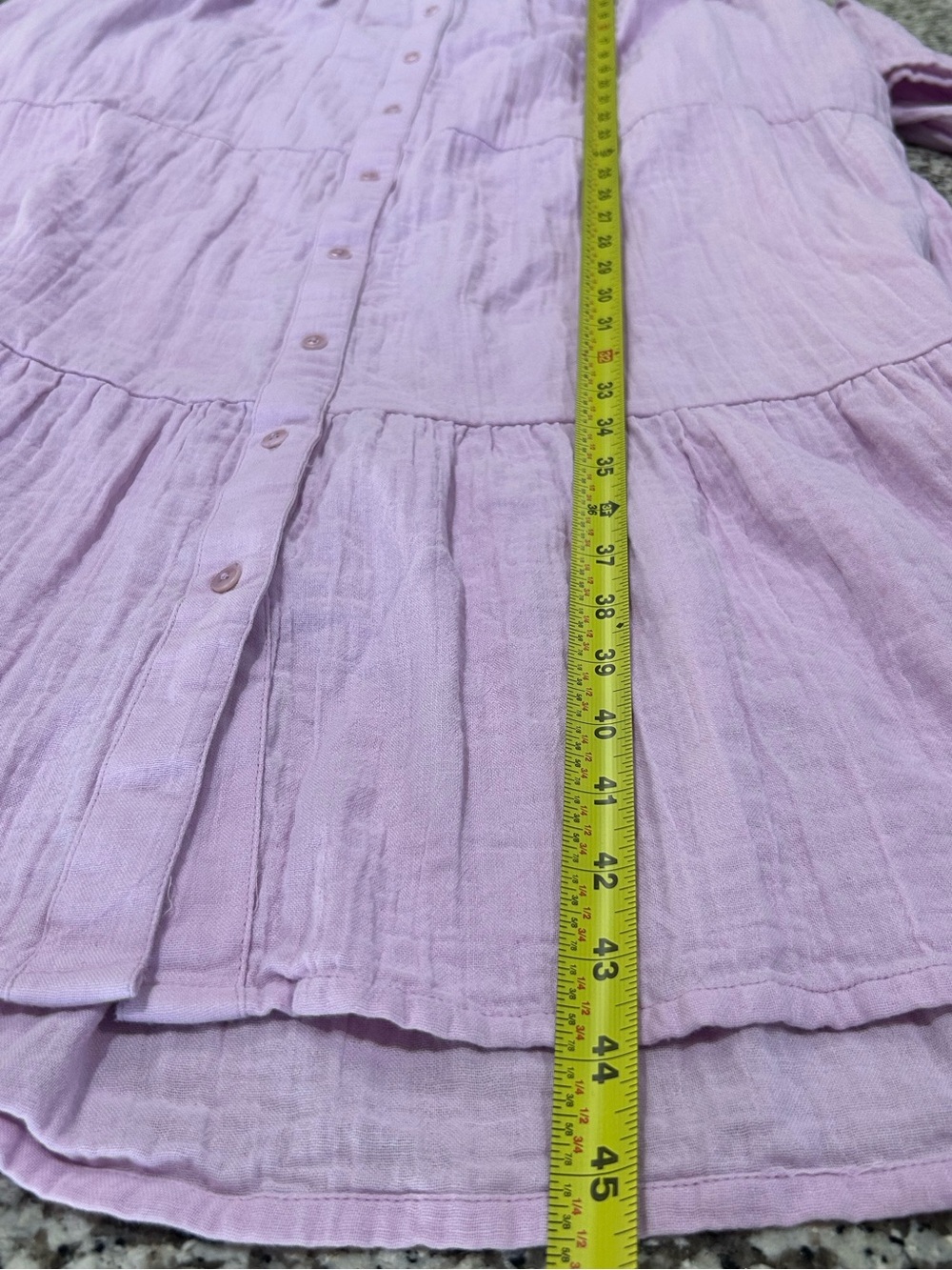 Pact Midi Dress Sz M Tiered Button-Front Flowy Organic Cotton Cottagecore Boho - Picture 14 of 14